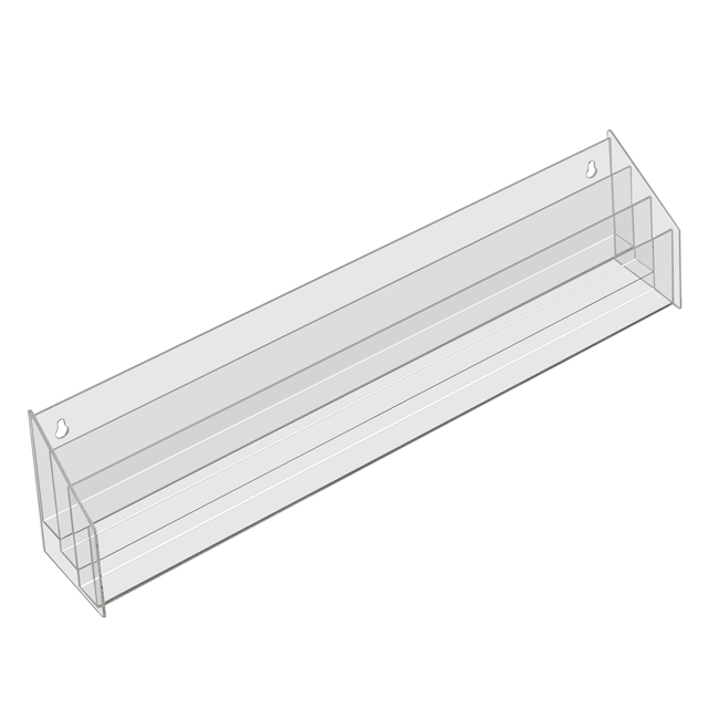 Présentoir comptoir acrylique 3 niveaux